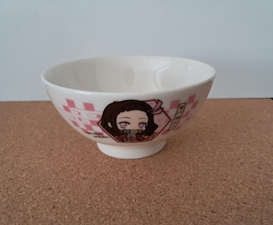 Bowl Demon Slayer De Tanjiro, 600 Ml, Cerámica, Apto Microondas Y Lavavajillas