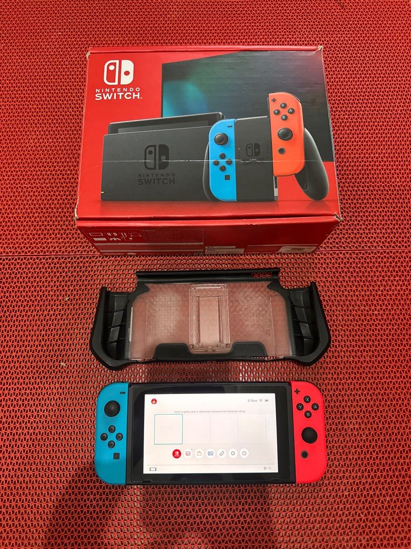 Nintendo Switch V2 Neon Compact Box Edition for Sale/Swap, Video Gaming