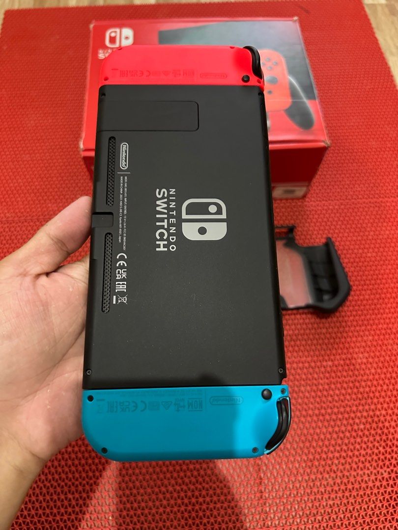 Nintendo Switch V2 Neon Compact Box Edition for Sale/Swap, Video Gaming