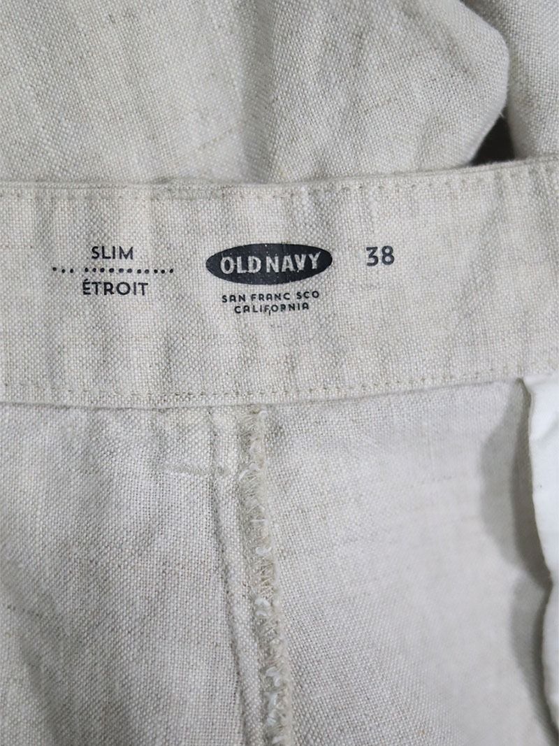 O/LD NAVY Beige Linen Shorts (Preloved) Size 38 (Category: Shorts) located in Catarman. Submitted by almostfridayph (Listing ID 1332425892, Image 2). Description: Brand: O/LD NAVY Condition: Good. With signs of usage. Kindly refer to detailed photos Size: 38 Php 249 Dimensions Waist: 38" Length: 20" Kindly manage your expectations. Our items are thrifted but in excellent condition NO RETURN, NO EXCHANGE Actual product color may vary from the imag