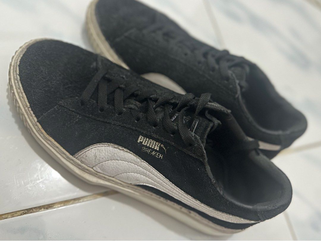 Puma breaker suede black on sale