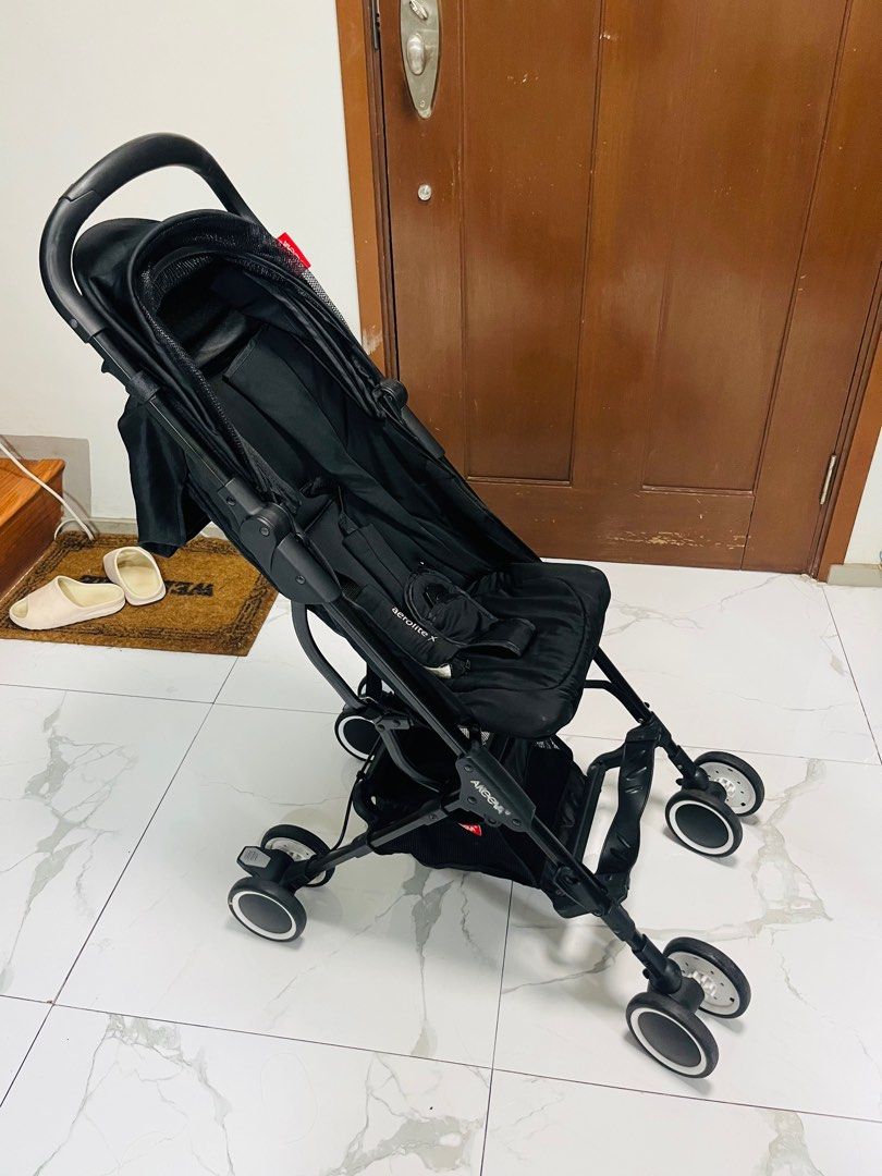 Portable and Compact Akeeva Aerolite Pocket Stroller Babies Kids Going Out Strollers on Carousell