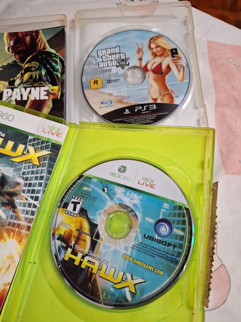 PS3 gta V 5 裸碟＄30 碟面95％/ XBOX 360 H.A.W.X 碟面95％ ＄40, 電子遊戲, 電子遊戲,  PlayStation - Carousell, image size:810x1080