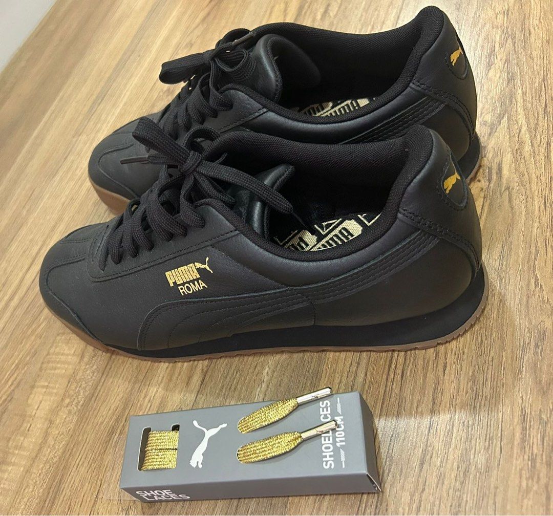 Puma roma leather discount