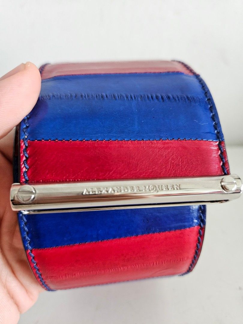 Rare Alexander McQueen Eel belt 80cm Made in Italy 