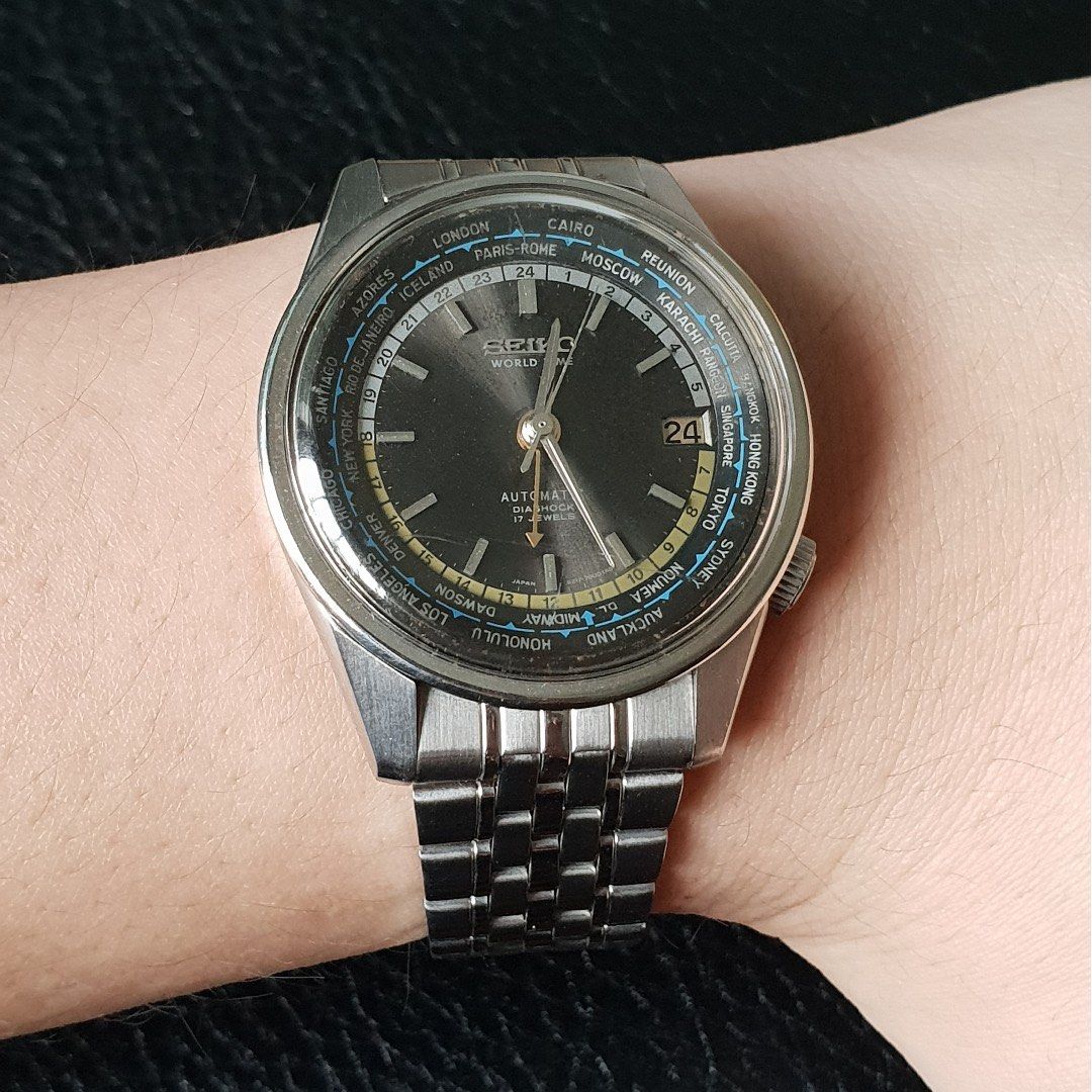 Vintage seiko world time online