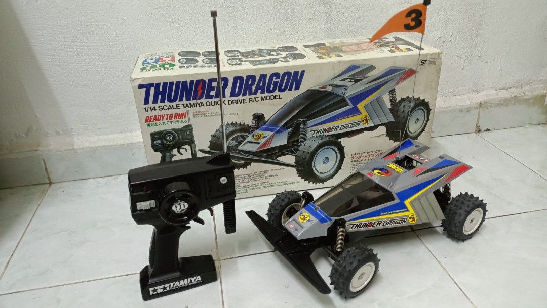 タミヤの1/14スケールのThunder Dragon。RCラジコンカー。 ☆タミヤ 1