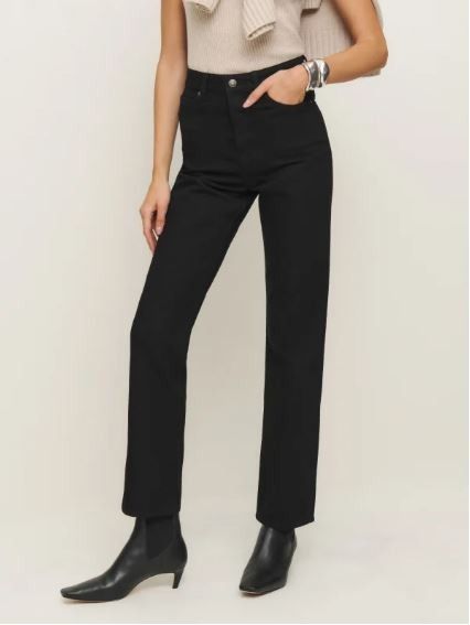 Reformation black jeans on sale