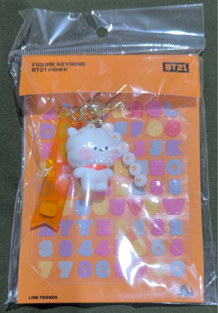 RJ BT21 Figure Keyring BT21 minini (Category: Character Goods) located in Rizal. Submitted by catz14 (Listing ID 1332394979, Image 1). Description: Keyring where you can put your name (stickers at the back).