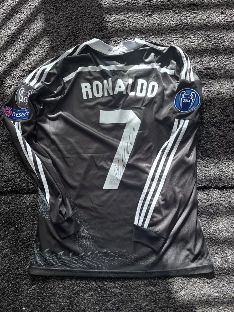Ronaldo Real Madrid 14/15 Hand Signed Away Shirt 100% Authentic