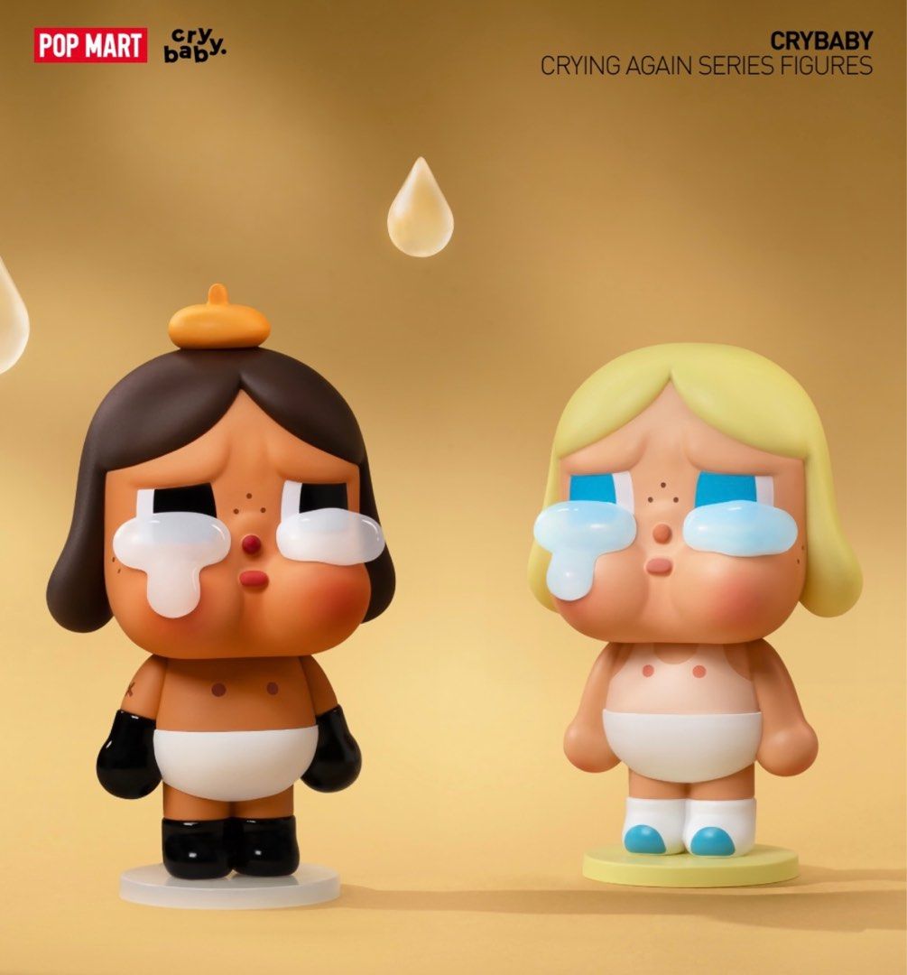 Sealed foil Authentic Popmart crybaby crying again series - baby