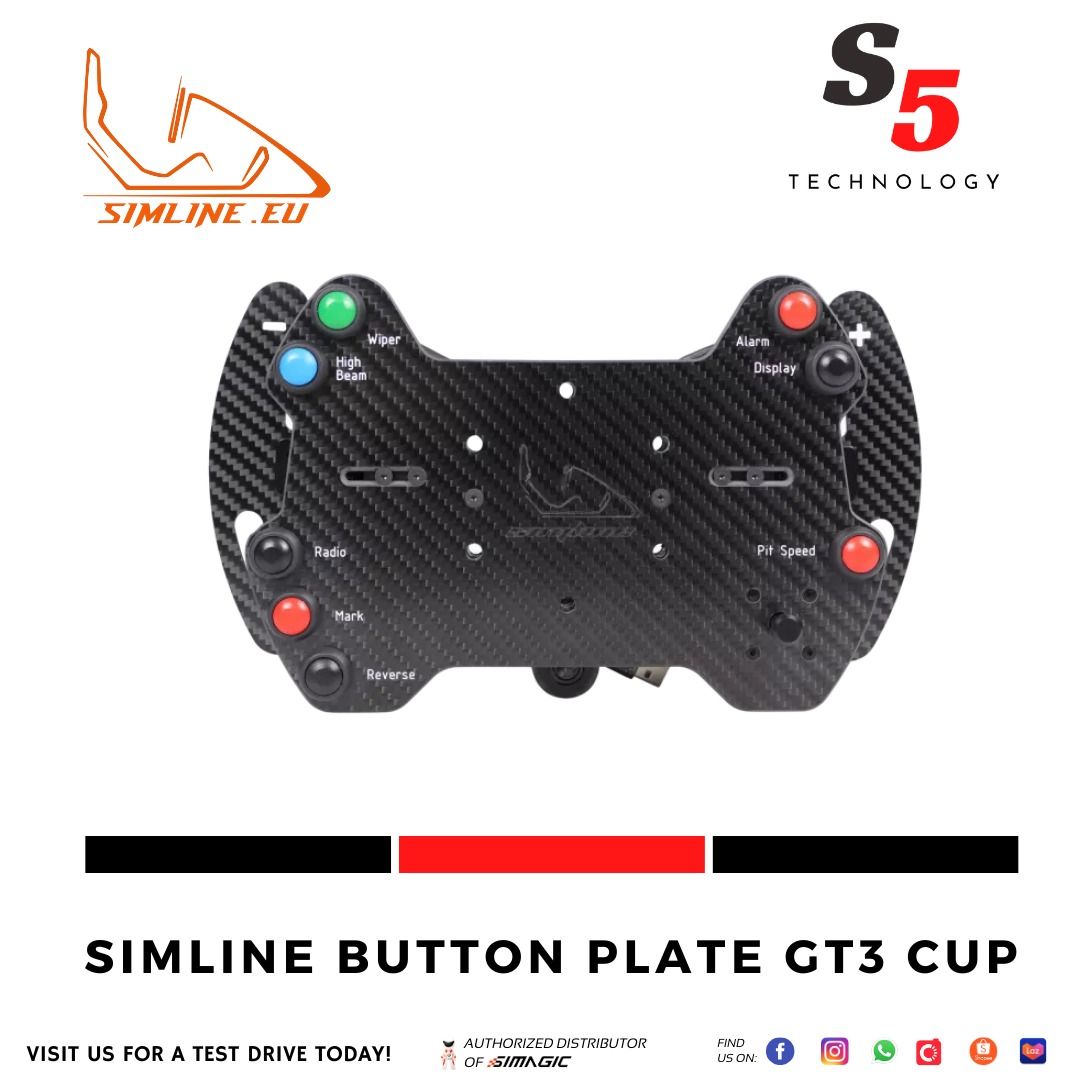 Simline Button Plate GT3 Cup / Racing simulator wheel / racing wheel ...