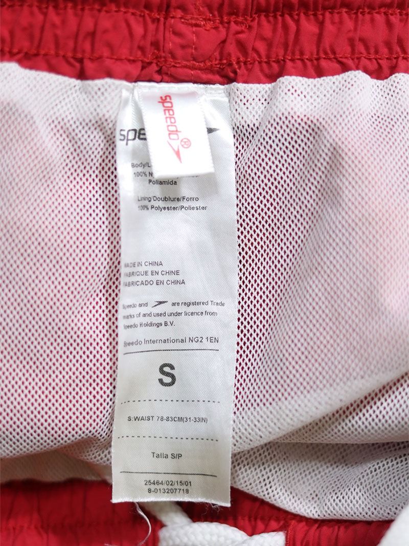 S/PEEDO Red Beach Shorts (Preloved) S/M (Category: Swim Trunks & Board Shorts) located in Catarman. Submitted by almostfridayph (Listing ID 1332399071, Image 2). Description: Brand: S/PEEDO Condition: Good. With signs of usage (paint stain). Kindly refer to detailed photos Size: S/M Php 249 Dimensions Waist: 28-30" Length: 14" Kindly manage your expectations. Our items are thrifted but in excellent condition NO RETURN, NO EXCHANGE Actual product 