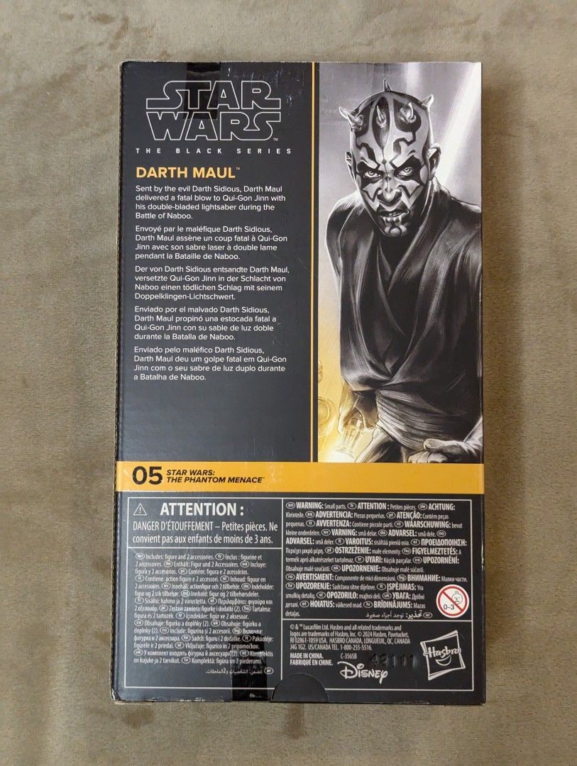 Star Wars Black Series Darth Maul (Phantom Menace) (Category: Figurines & Statues) located in Manila. Submitted by dorkystuff (Listing ID 1332325796, Image 2). Description: BRAND NEW AND SEALED MISB STAR WARS THE BLACK SERIES DARTH MAUL THE PHANTOM MENACE PRICE POSTED IS FINAL shipping via j&t or lalamove.
