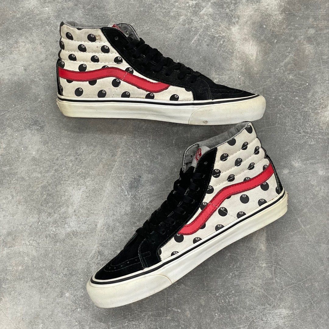 Stussy x vans sk8 hi 8 ball best sale
