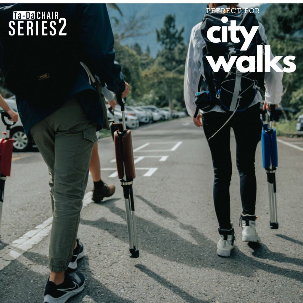 TaDa® Chair Series 2 Walking Seat Stick with carrying bag Made in