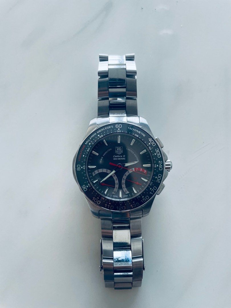 Tag Heuer Lewis Hamilton Limited Edition Aquaracer Calibre S Watch with Box Luxury Watches on Carousell