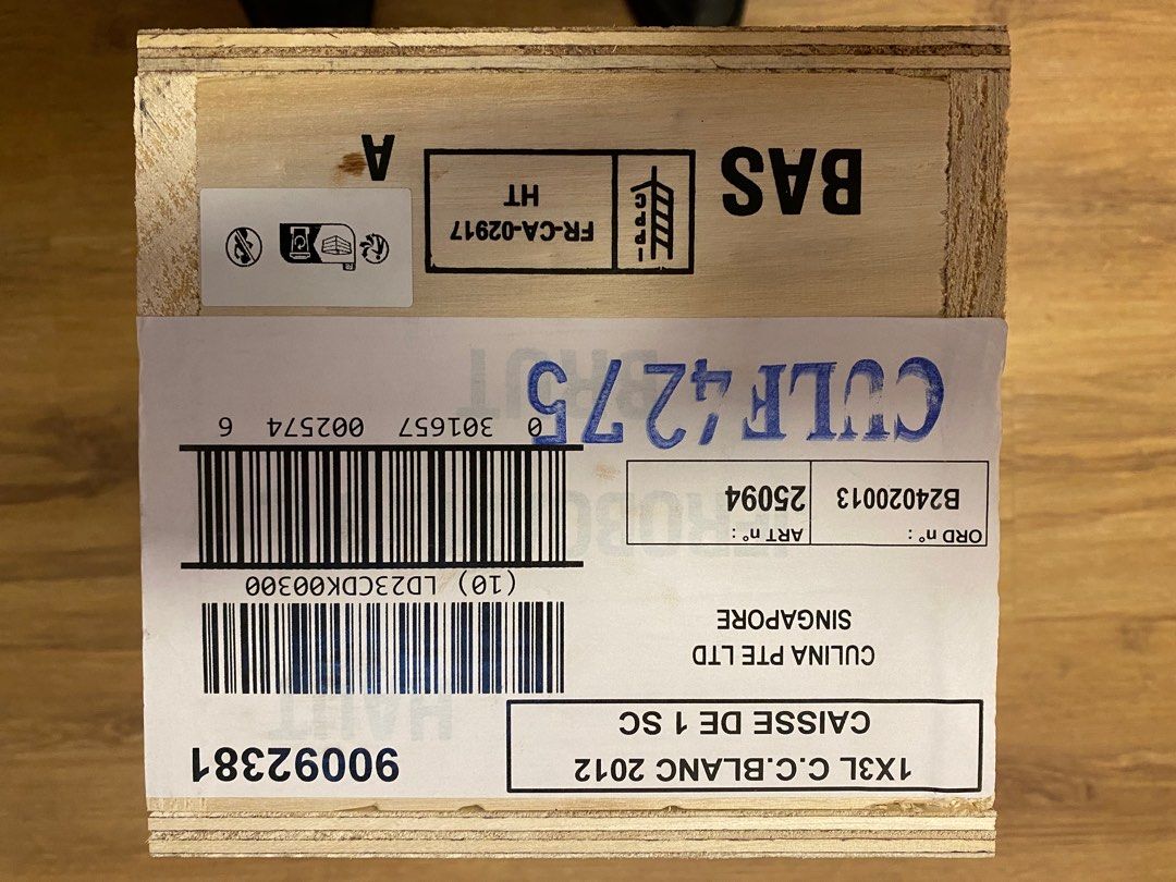 Taittinger Champagne (Category: Alcoholic Beverages) located in Singapore. Submitted by ultron7 (Listing ID 1332450708, Image 2). Description: Taittinger Comte’s Champagne 2012 3L Direct from Reims Bought for $3 K.