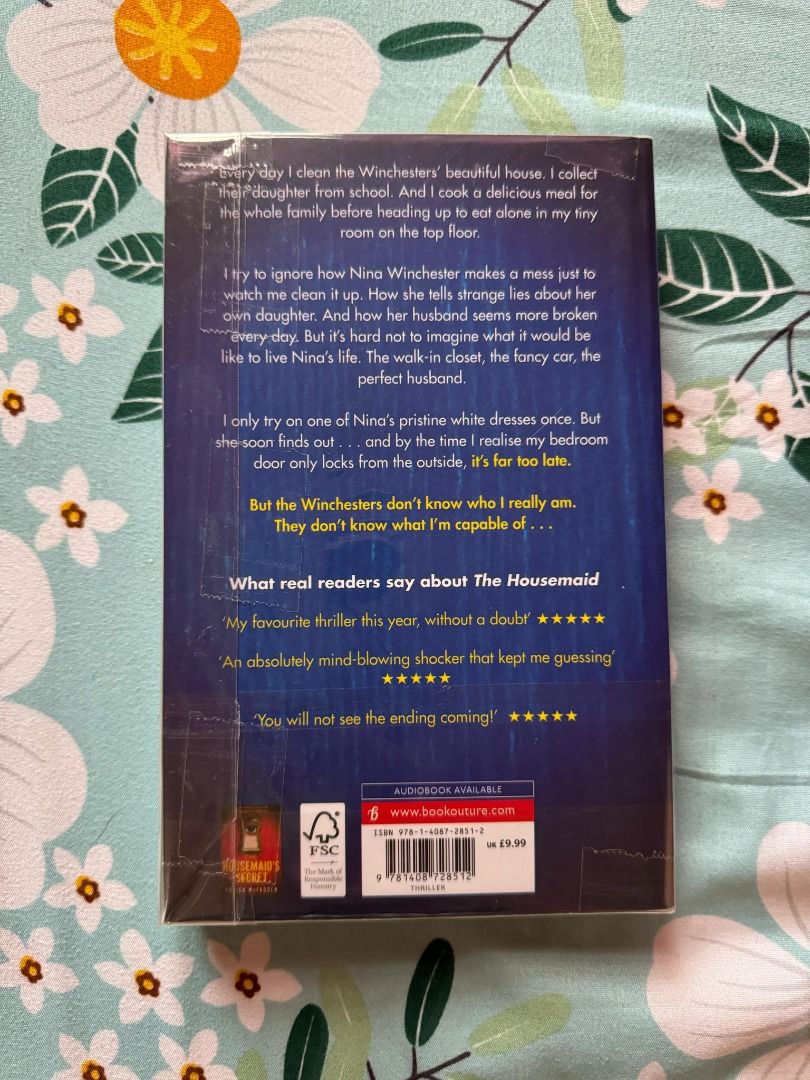 THE HOUSEMAID BY FREIDA McFADDEN (PB) (Category: Storybooks) located in Manila. Submitted by arrmaments (Listing ID 1332365315, Image 2). Description: - Bought here sa Carousell for ₱500 - Sealed and never opened RFS: Decluttering LOC: Olongapo City Send a message for more pics and deets 🤗 .