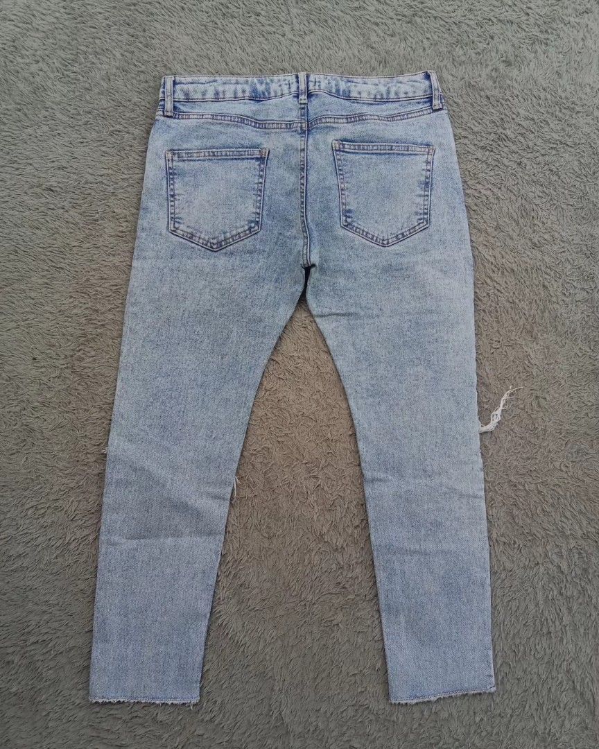 Celana jeans TOPMAN Ripped Stretch Skinny Jeans made in turkey