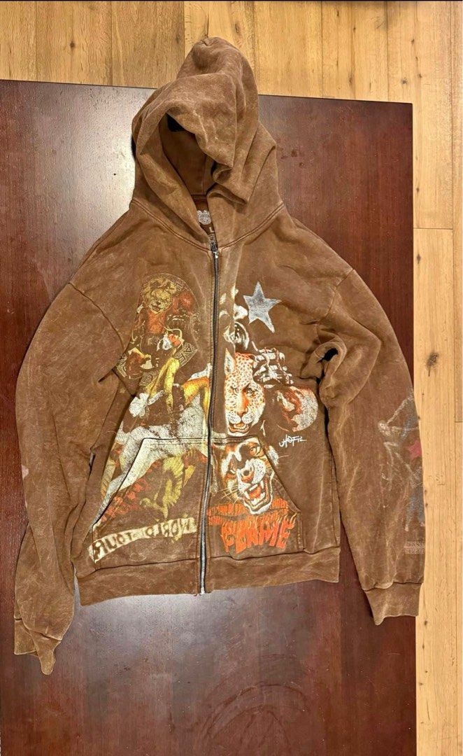 travis scott MAXIMUS DRAGON ZIP HOODIE L Travis Scott Utopia Tour