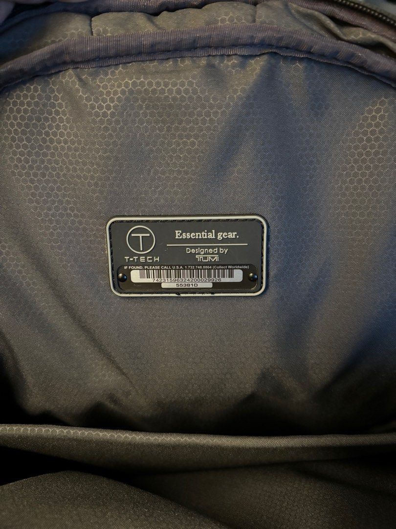 Tumi Tech Backpack (Category: Backpacks) located in Taguig. Submitted by aspinedajr (Listing ID 1332446916, Image 2). Description: Selling a rarely-used Tumi Tech backpack. With padding in the laptop compartment. .