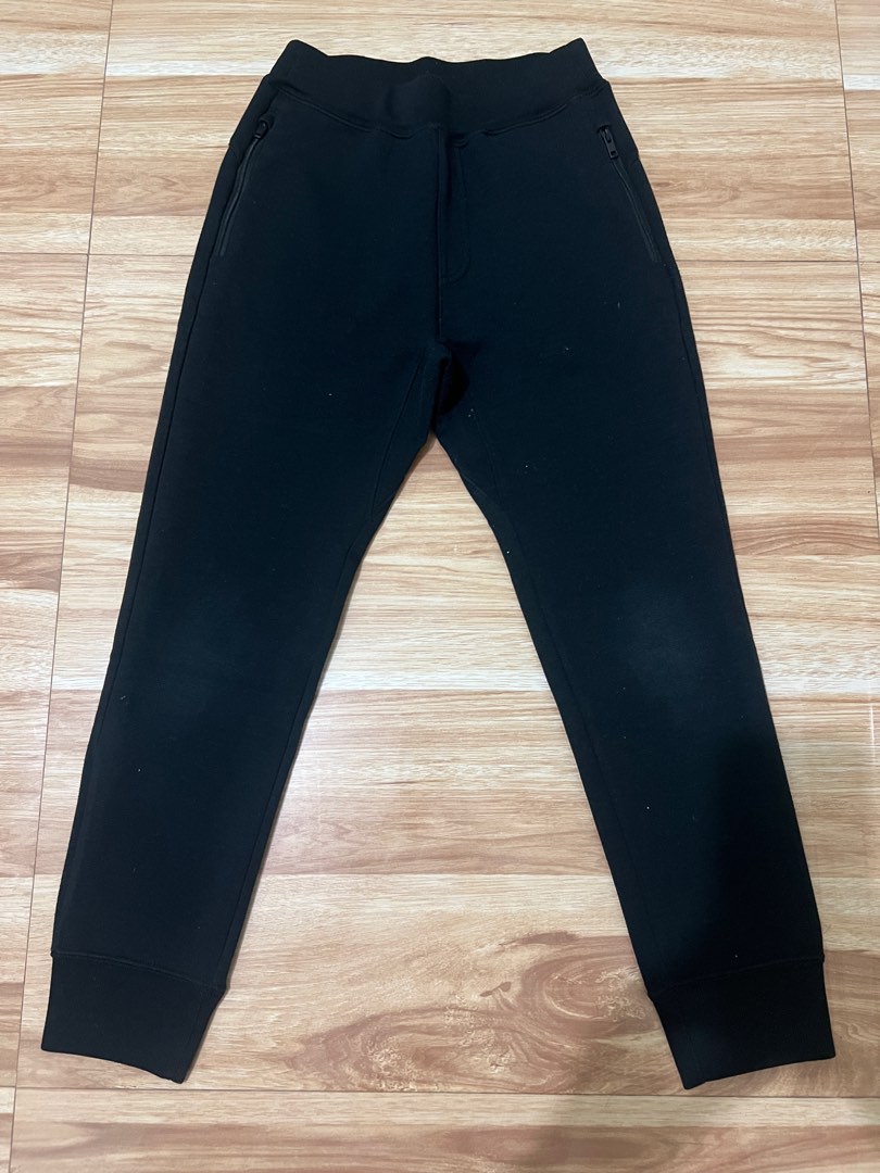 Uniqlo black jogger pants cheap