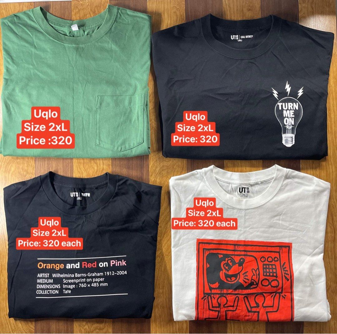 Uniqlo Mens Tshirt (Category: Tshirts & Polo Shirts ) located in Quezon City. Submitted by akieo (Listing ID 1332403855, Image 1). Description: Uniqlo Mens Tshirt Size 2xl Price 320 each Very good condition Slightly used clean fresh Qc area Nationwide Shipping.