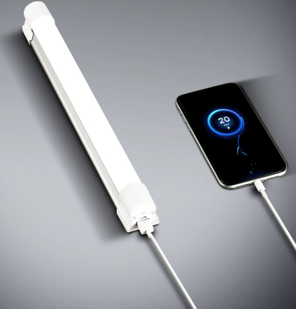 USB充電LED光管（35cm）LED Tube Light 應急光管, 家庭電器, 其他家庭電器 - Carousell