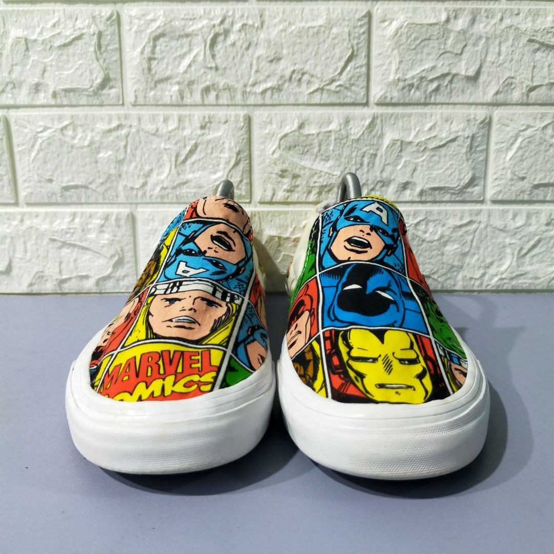 Vans Marble Comic Slipon Shoes 9UK Men s Fashion Footwear Sneakers on Carousell