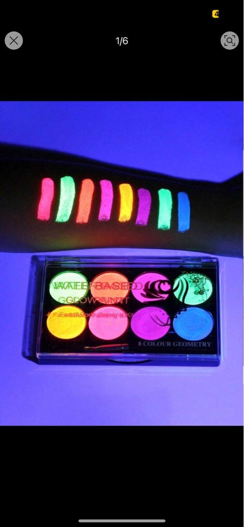 Water-Based Face and Body Paint Set (Category: Makeup) located in Quezon City. Submitted by thrift.fit (Listing ID 1332416171, Image 2). Description: brand new, never used!.