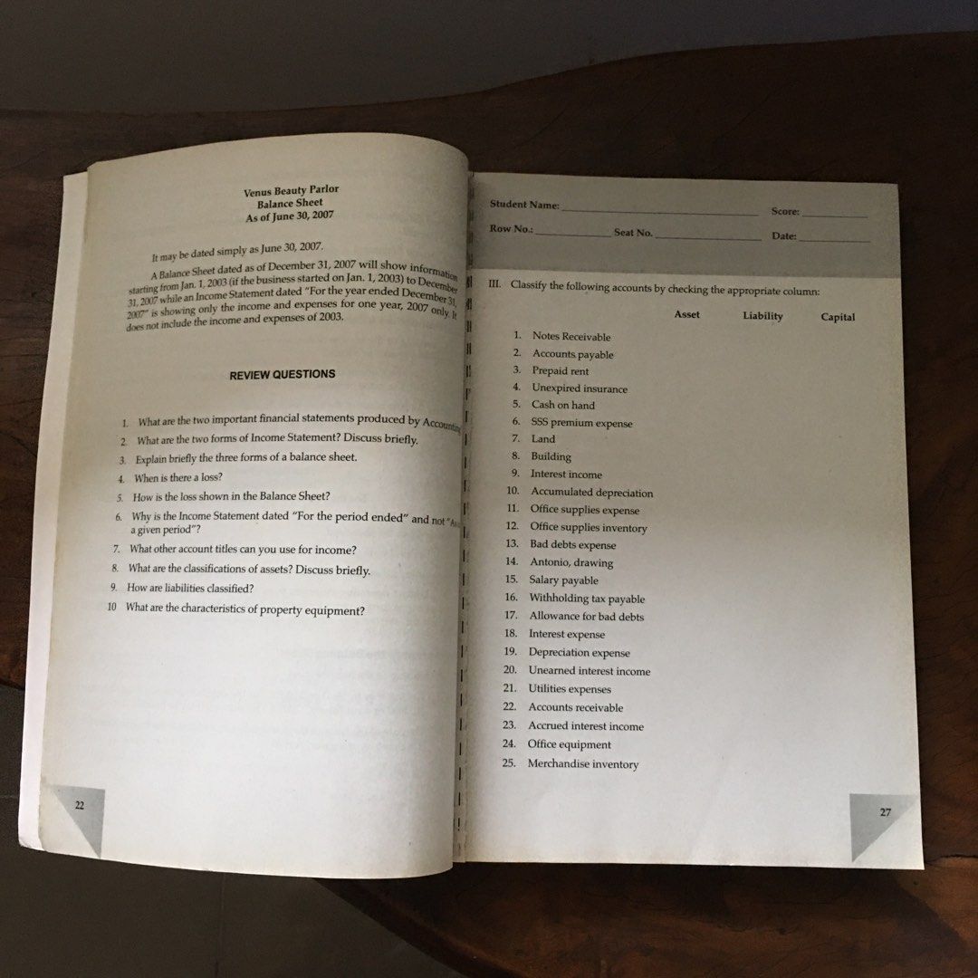Worktext In Basic Accounting Service Merchandising by Cecilia Hugo Macapilit (Category: Textbooks) located in Quezon City. Submitted by jcycle02 (Listing ID 1332290109, Image 3). Description: Torn pages: 23-26 ; 67-72.