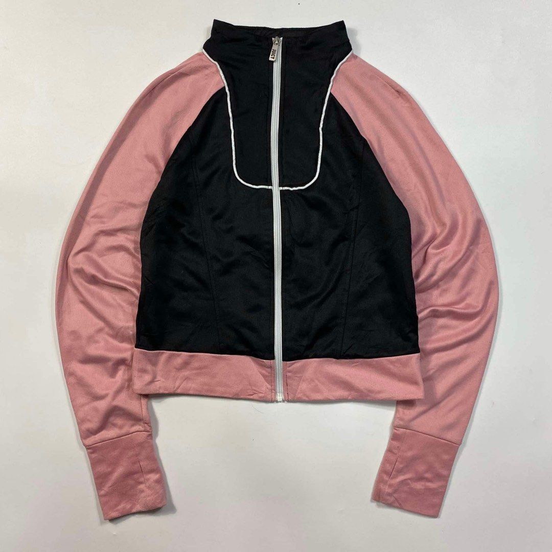 Y2k Juicy Couture Rhinestone Track Jacket (Category: Others Tops) located in Baguio. Submitted by archival.store (Listing ID 1332418190, Image 3). Description: Condition:Great Size:6 Width:18.5 Length:21.5.