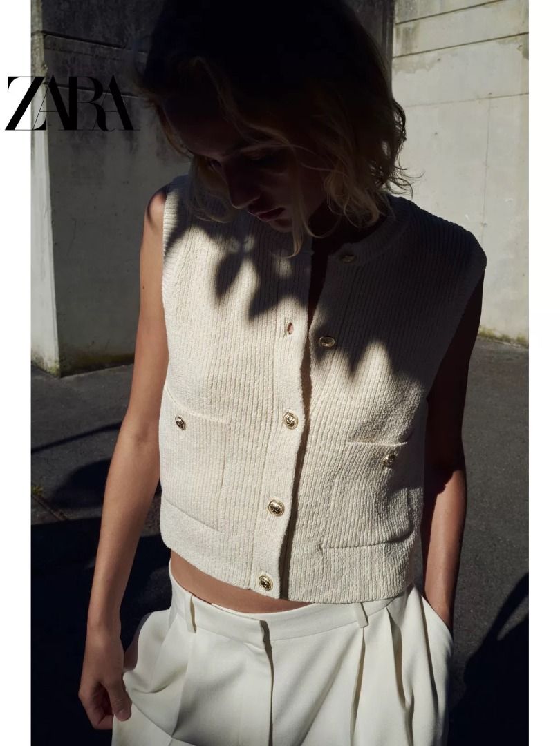 Sleeveless coat zara clearance