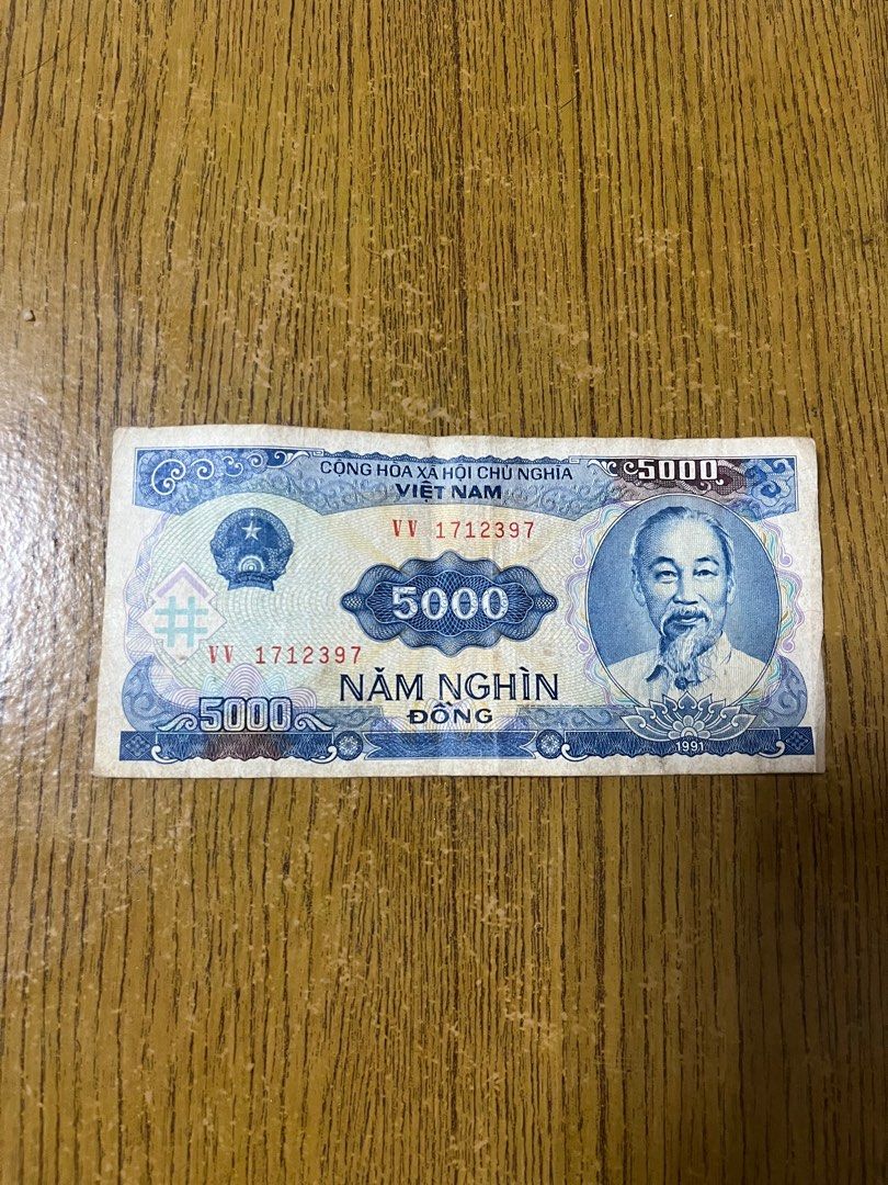 1991 年越南500 盾紙幣。, 書籍、休閒與玩具, 收藏、紀念品, 錢幣、紙鈔在旋轉拍賣