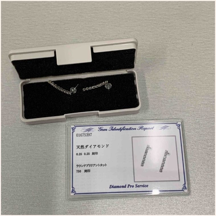 247005554 METAL NO BRAND K18/750 EARRINGS 1.1 g 0.1 g, Women's Fashion