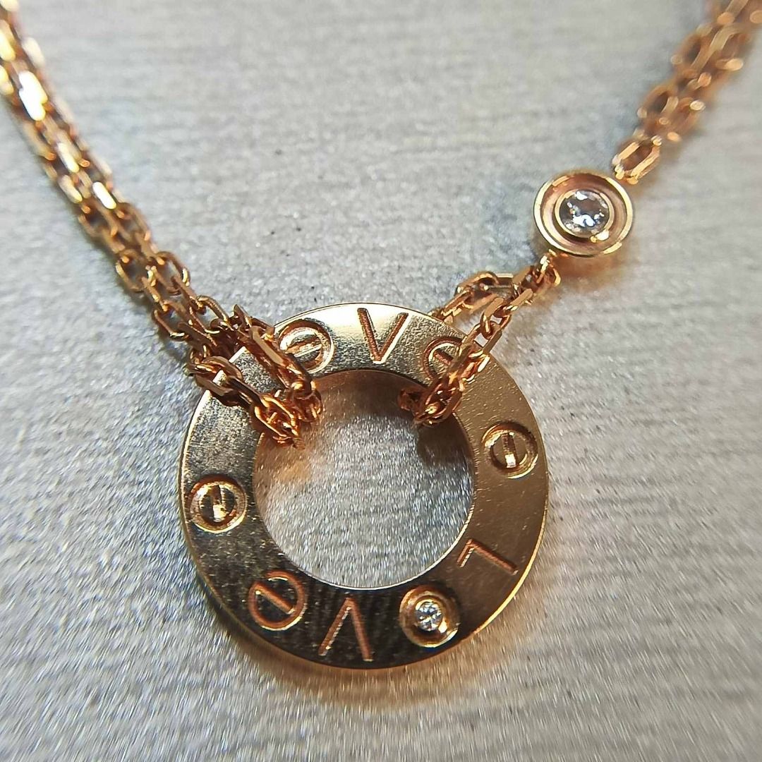 247006299 CARTIER FINE JEWELRY NECKLACE LOVE CIRCLE 1PD Women s Fashion Jewelry Organizers Necklaces on Carousell