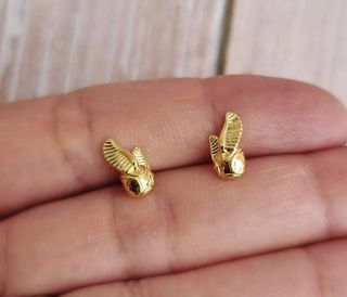 💎 SALE! PANDORA HARRY POTTER GOLDEN SNITCH STUD EARRING