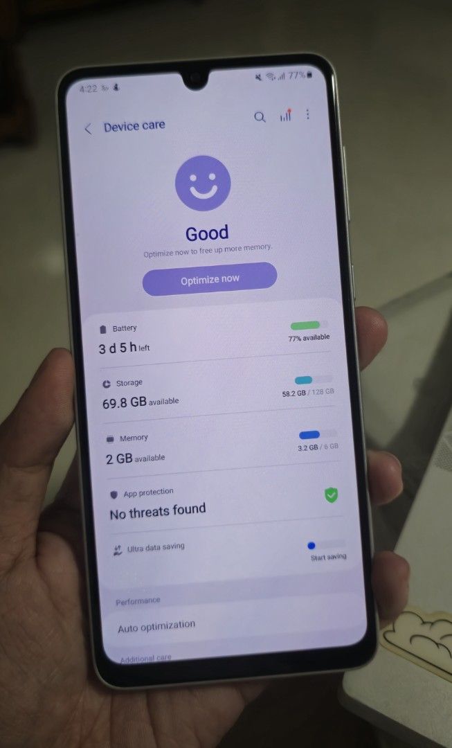 A33 5G 128GB (Category: Samsung) located in Manila. Submitted by nightfury0909 (Listing ID 1332529709, Image 3). Description: Samsung A33 5g 128gb rfs need to upgrade.