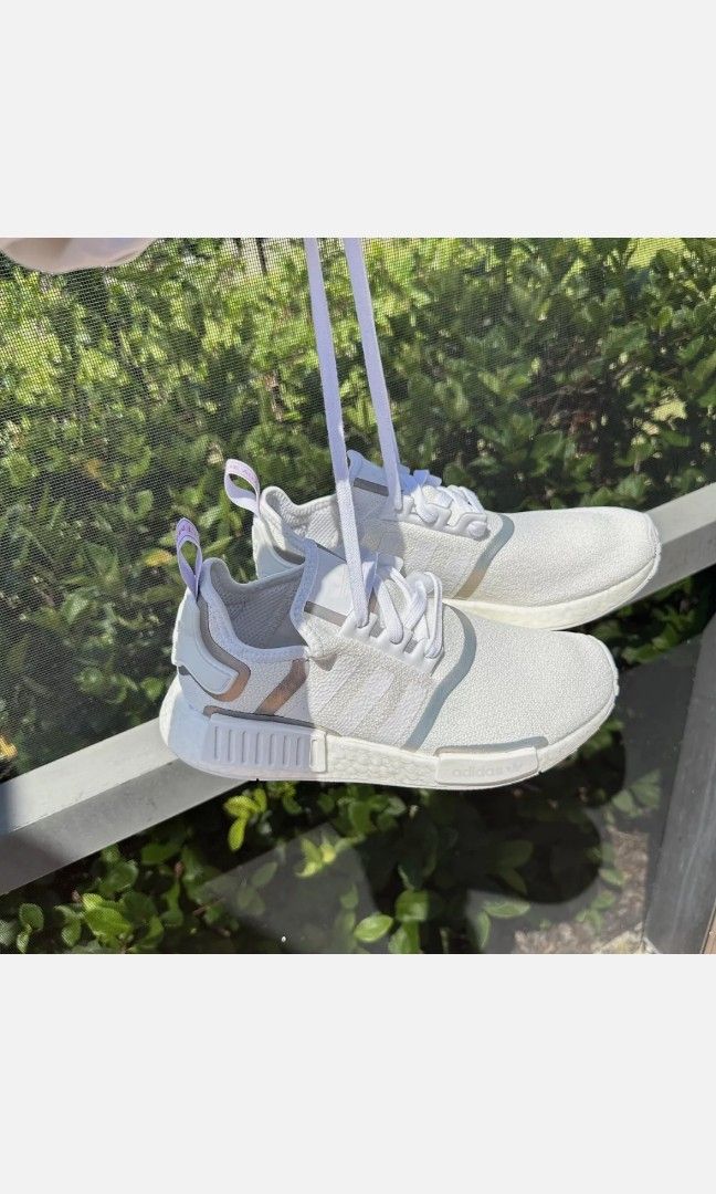 adidas gazelle silver green womens nmd_r1 shoes main image 0