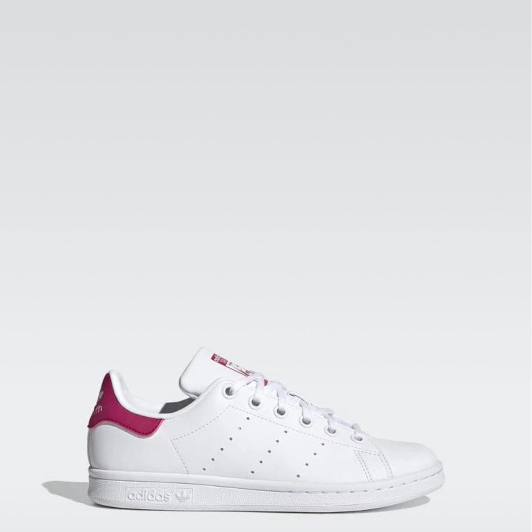Adidas Stan Smith Footwear White Bold Pink UK4 Women s Fashion Footwear Sneakers on Carousell