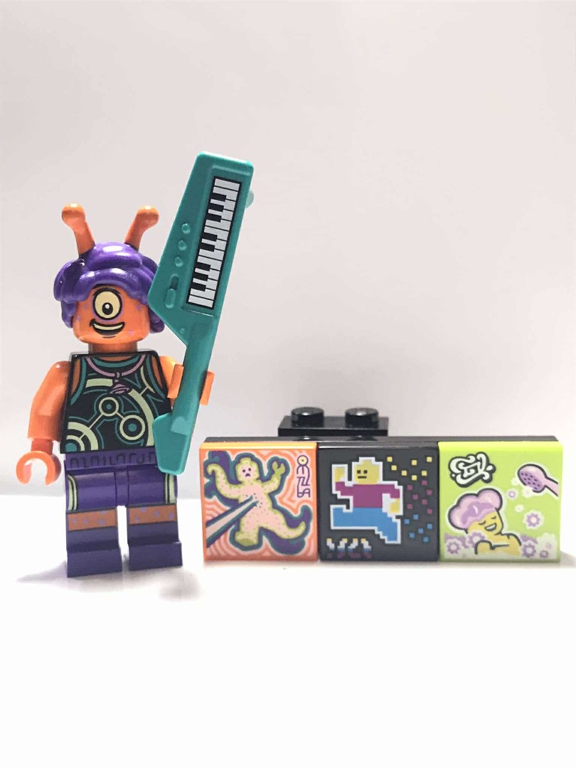 LEGOMinifigure Alien Keytarist, Vidiyo Bandmates, Series 1 Item No ...