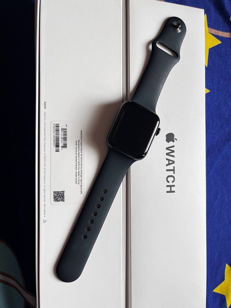 Apple Watch SE 44mm Gen |Sport Band warna Space Gray