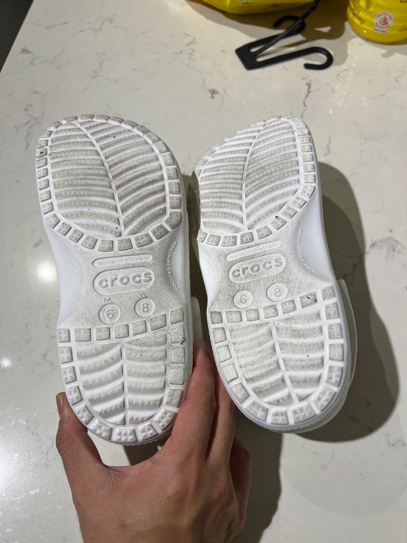 Used white crocs new arrivals