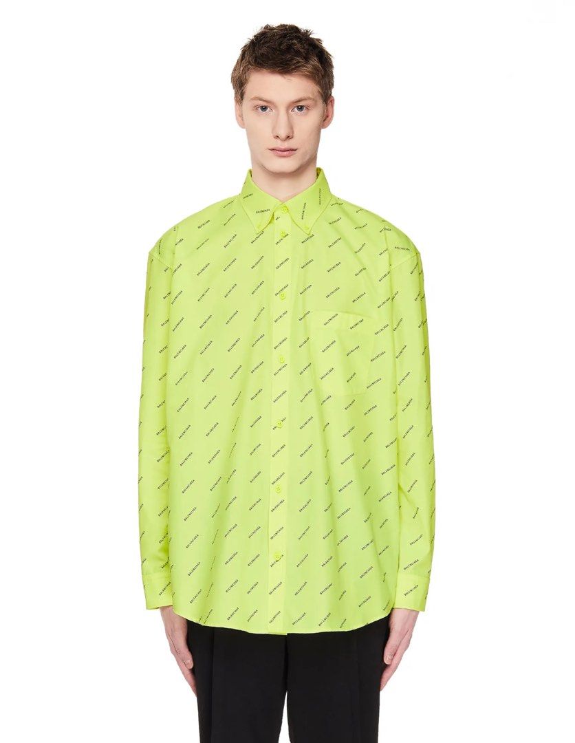 Neon balenciaga shirt new arrivals