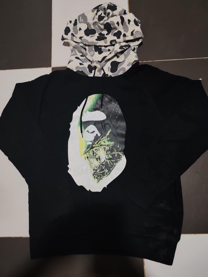 BAPE Alienposter Ape Head Pullover Hoodie Men s Fashion Activewear on Carousell