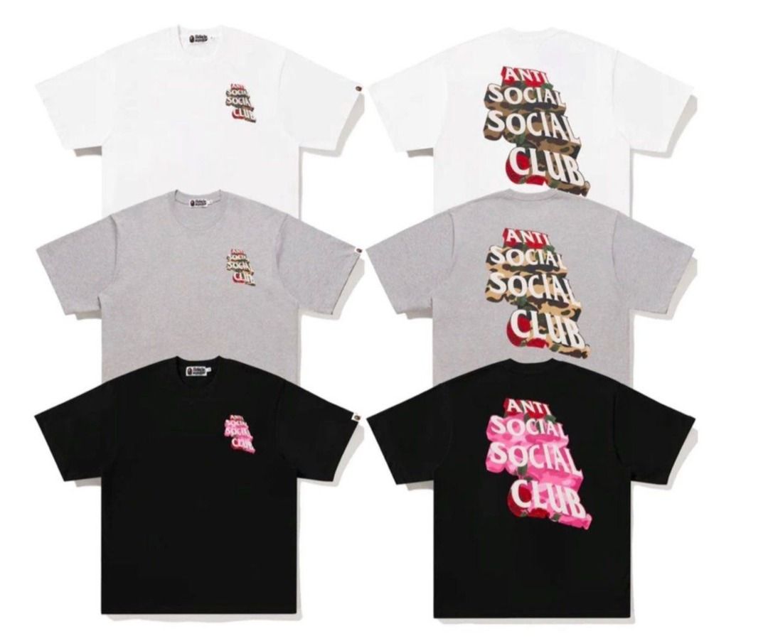 Bape X ASSC tee 2 Men s Fashion Tops Sets Tshirts Polo Shirts on Carousell