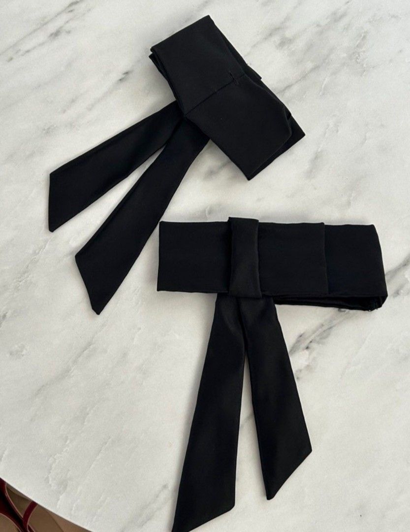 Black Ribbon Dress - Elegant (Category: Dresses) located in Makati City. Submitted by gwentra (Listing ID 1332600017, Image 3). Description: size L (55-58kg) with tag can fit to s-l (depending on bust).