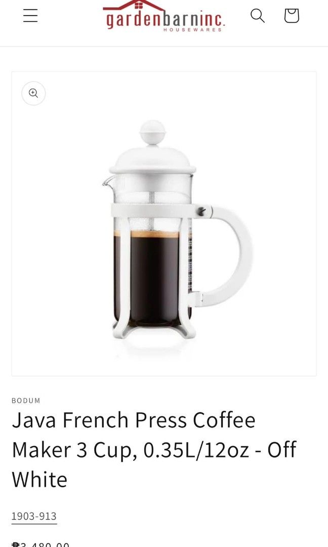 bodum Java French Press - 12oz (Category: Coffee Machines & Makers) located in Manila. Submitted by ormelynmal86309 (Listing ID 1332558195, Image 2). Description: bodum Java French Press - 12oz Made in Portugal ☕️Php 1,500☕️.