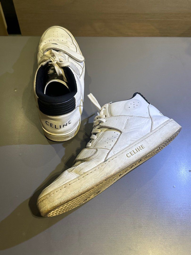 Celine Paris CT-02 Mid-top Sneakers (Beaters) (Category: Sneakers) located in Taguig. Submitted by goodoldfashionedvalues (Listing ID 1332604469, Image 1). Description: Celine Paris CT-02 Mid-top Sneakers - SRP 53,000 PHP - Size: EUR 43/ US 10 - Black and White colorway - No box, but with original dustbags - what you see is what you get on these ones .